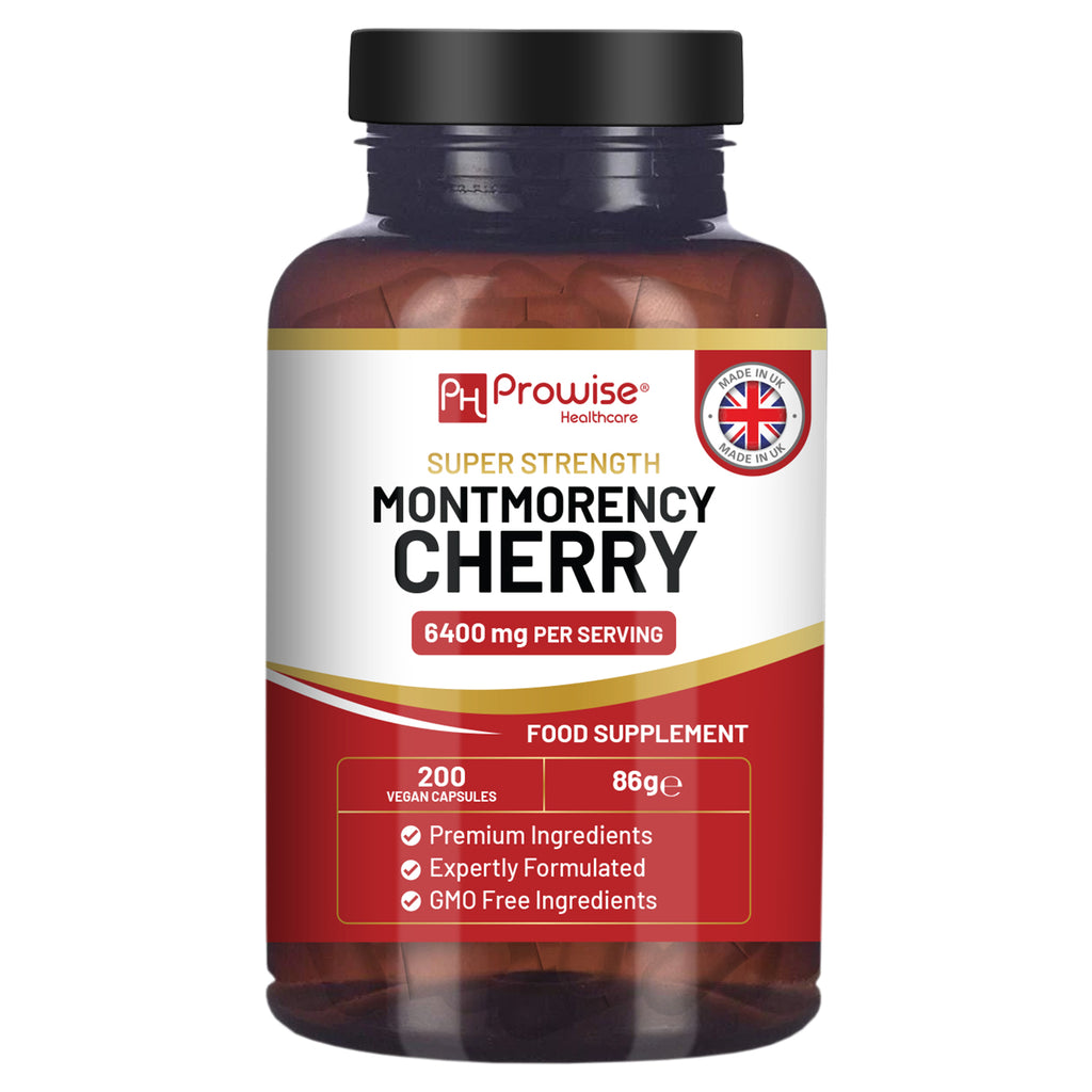Montmorency Cherry 6400mg - 200 Capsules - High-Potency Tart Cherry