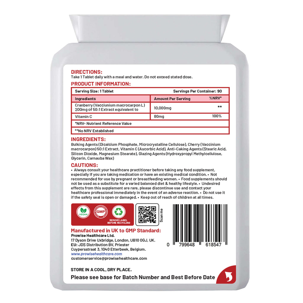 Prowise Cranberry with Vitamin C for Immune Support