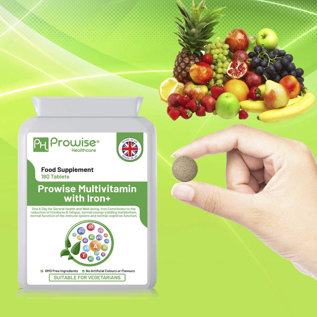 Prowise Multivits & Iron+ 180 Tablets for Daily Vitality