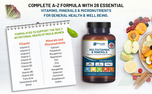 365-Day Vegan Multivitamins & Minerals – Daily Wellness Tablets