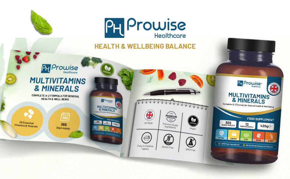 365-Day Vegan Multivitamins & Minerals – Daily Wellness Tablets