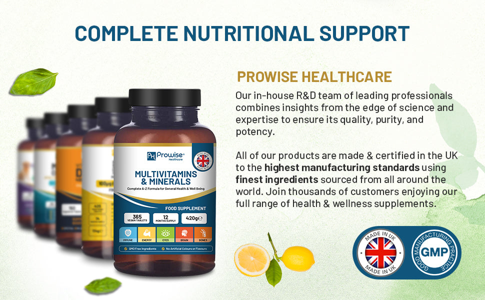 365-Day Vegan Multivitamins & Minerals – Daily Wellness Tablets